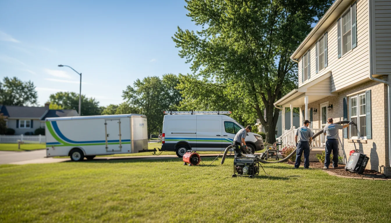 Flooded Basement Restoration And Cleanup With Repair in Columbus, MT near me